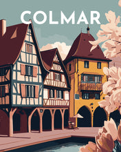 Laden Sie das Bild in den Galerie-Viewer, Malen nach Zahlen – Reiseplakat Colmar