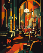 Laden Sie das Bild in den Galerie-Viewer, Malen nach Zahlen Figured'Art – Art-Deco-Club