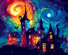 Laden Sie das Bild in den Galerie-Viewer, Malen nach Zahlen Figured'Art – Fantasie Schloss