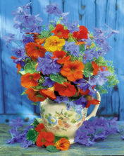 Laden Sie das Bild in den Galerie-Viewer, Malen nach Zahlen – Blumenstrauß in Orange und Lila