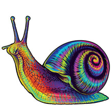 Laden Sie das Bild in den Galerie-Viewer, 2D Holzpuzzle – Bunter Schnecke