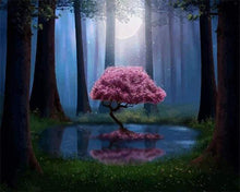 Laden Sie das Bild in den Galerie-Viewer, Malen nach Zahlen für Erwachsene | Baum in der Mitte des Wassers | Figured'Art