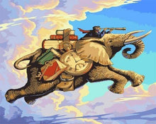 Laden Sie das Bild in den Galerie-Viewer, Malen nach Zahlen für Erwachsene | Abenteuer und Elefant | Figured'Art