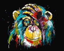 Laden Sie das Bild in den Galerie-Viewer, Malen nach Zahlen für Erwachsene | Pop Art Pavian | Figured'Art