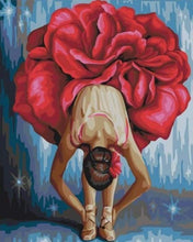 Laden Sie das Bild in den Galerie-Viewer, Malen nach Zahlen für Erwachsene | Ballerina mit Blumenrock | Figured'Art