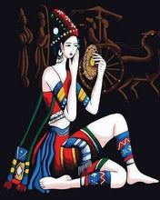 Laden Sie das Bild in den Galerie-Viewer, Malen nach Zahlen für Erwachsene | Asiatische Schönheit | Figured'Art