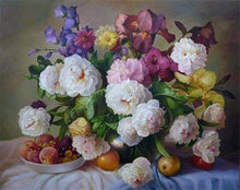 Laden Sie das Bild in den Galerie-Viewer, Malen nach Zahlen für Erwachsene | Blumenstrauß mit Früchten | Figured'Art