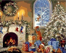 Laden Sie das Bild in den Galerie-Viewer, Malen nach Zahlen für Erwachsene | Weihnachtsgeschenke am Kamin | Figured'Art