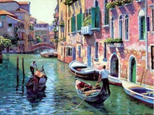 Laden Sie das Bild in den Galerie-Viewer, Malen nach Zahlen für Erwachsene | Kanäle in Venedig | Figured'Art