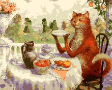 Laden Sie das Bild in den Galerie-Viewer, Malen nach Zahlen für Erwachsene | Katze am Tisch | Figured'Art