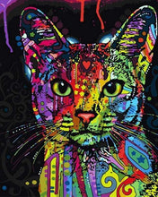 Laden Sie das Bild in den Galerie-Viewer, Malen nach Zahlen für Erwachsene | Moderne fraktale Katze | Figured'Art
