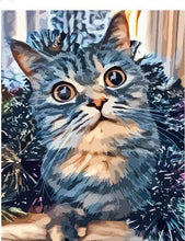 Laden Sie das Bild in den Galerie-Viewer, Malen nach Zahlen für Erwachsene | Katze mit Stil | Figured'Art