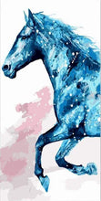 Laden Sie das Bild in den Galerie-Viewer, Malen nach Zahlen für Erwachsene | Blaues Pferd | Figured'Art
