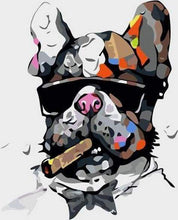 Laden Sie das Bild in den Galerie-Viewer, Malen nach Zahlen für Erwachsene | Hund mit Zigarre | Figured'Art