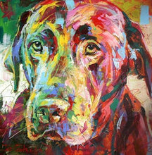Laden Sie das Bild in den Galerie-Viewer, Malen nach Zahlen für Erwachsene | Trauriger Hund | Figured'Art
