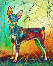 Laden Sie das Bild in den Galerie-Viewer, Malen nach Zahlen für Erwachsene | Bunte Hunde | Figured'Art