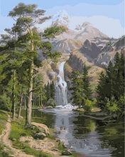 Laden Sie das Bild in den Galerie-Viewer, Malen nach Zahlen für Erwachsene | Wasserfall in den Bergen | Figured'Art