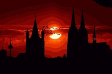 Laden Sie das Bild in den Galerie-Viewer, Malen nach Zahlen für Erwachsene | Sonnenuntergang auf dem Schloss | Figured'Art