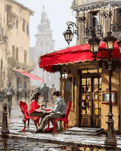 Laden Sie das Bild in den Galerie-Viewer, Malen nach Zahlen für Erwachsene | Paare auf der Terrasse | Figured'Art