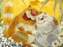Laden Sie das Bild in den Galerie-Viewer, Malen nach Zahlen für Erwachsene | Zwei Liebende Katzen | Figured'Art