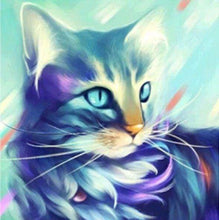 Laden Sie das Bild in den Galerie-Viewer, Diamond Painting, Katzen abstrakt