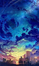 Laden Sie das Bild in den Galerie-Viewer, Diamond Painting, Stadt und Himmel