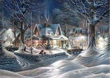 Laden Sie das Bild in den Galerie-Viewer, Diamond Painting, Häuser im Winter
