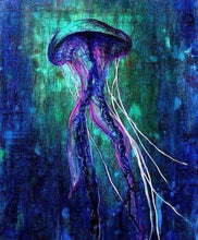 Laden Sie das Bild in den Galerie-Viewer, Diamond Painting, Qualle