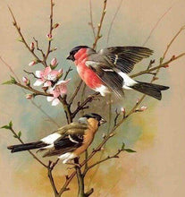 Laden Sie das Bild in den Galerie-Viewer, Diamond Painting, Kleiner Vogel auf Ast