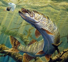 Laden Sie das Bild in den Galerie-Viewer, Diamond Painting, Fisch im See