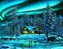 Laden Sie das Bild in den Galerie-Viewer, Diamond Painting, Polarlicht