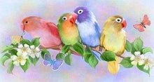 Laden Sie das Bild in den Galerie-Viewer, Diamond Painting, Kleine Sittiche