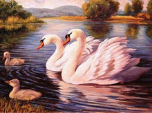 Laden Sie das Bild in den Galerie-Viewer, Diamond Painting, Schwäne