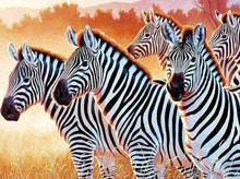 Laden Sie das Bild in den Galerie-Viewer, Diamond Painting, Zebrafamilie