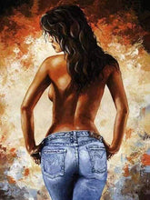 Laden Sie das Bild in den Galerie-Viewer, Malen nach Zahlen für Erwachsene | In Jeans von hinten | Figured'Art