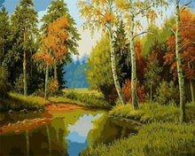 Laden Sie das Bild in den Galerie-Viewer, Malen nach Zahlen für Erwachsene | Dem Fluss entlang | Figured'Art