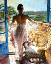 Laden Sie das Bild in den Galerie-Viewer, Malen nach Zahlen für Erwachsene | Frau am Fenster | Figured'Art