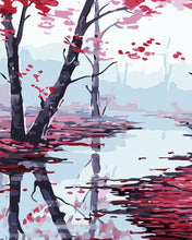 Laden Sie das Bild in den Galerie-Viewer, Malen nach Zahlen für Erwachsene | Rote Ahornblätter | Figured'Art