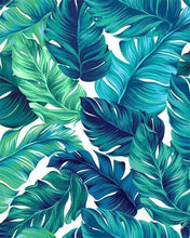 Laden Sie das Bild in den Galerie-Viewer, Malen nach Zahlen für Erwachsene | Tropische grüne Blätter | Figured'Art