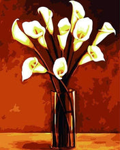 Laden Sie das Bild in den Galerie-Viewer, Malen nach Zahlen für Erwachsene | Geschnittene Blumen in einer Vase | Figured'Art