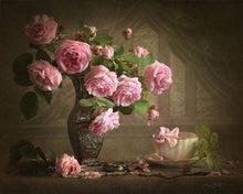 Laden Sie das Bild in den Galerie-Viewer, Malen nach Zahlen für Erwachsene | Blumen im Retrostil | Figured'Art
