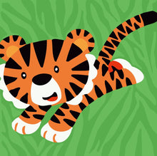 Laden Sie das Bild in den Galerie-Viewer, Malen nach Zahlen für Kinder | Fröhlicher Tiger | Figured'Art