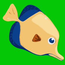 Laden Sie das Bild in den Galerie-Viewer, Malen nach Zahlen für Kinder | Gelber Fisch 2 | Figured'Art