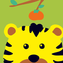 Laden Sie das Bild in den Galerie-Viewer, Malen nach Zahlen für Kinder | Gelber Tiger | Figured'Art