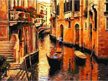 Laden Sie das Bild in den Galerie-Viewer, Malen nach Zahlen für Erwachsene | Gondeln in Venedig | Figured'Art