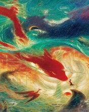Laden Sie das Bild in den Galerie-Viewer, Malen nach Zahlen für Erwachsene | Grosser Fisch abstrakt | Figured'Art