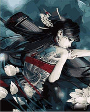 Laden Sie das Bild in den Galerie-Viewer, Malen nach Zahlen für Erwachsene | Manga Kriegerin | Figured'Art