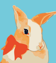 Laden Sie das Bild in den Galerie-Viewer, Malen nach Zahlen für Kinder | Hase mit Schal | Figured'Art