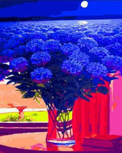 Laden Sie das Bild in den Galerie-Viewer, Malen nach Zahlen für Erwachsene | Blaue Hortensien | Figured'Art