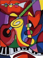 Laden Sie das Bild in den Galerie-Viewer, Malen nach Zahlen für Erwachsene | Jazz Band | Figured'Art